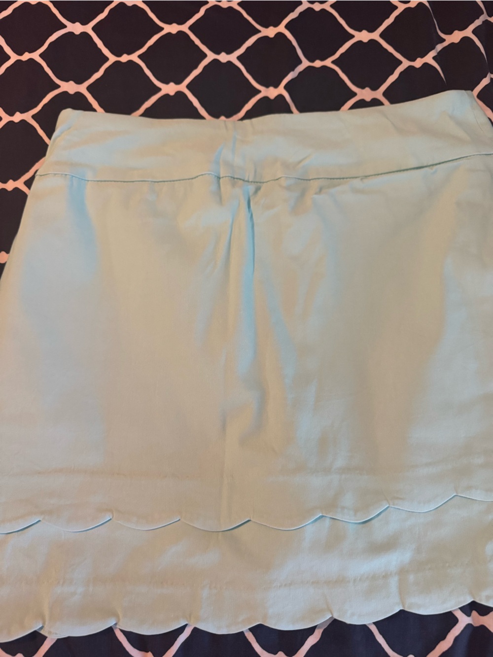 Crown & ivy Mint green Scallop Hem Women's Skort